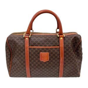 Celine Macadam PVC Leather Boston Bag